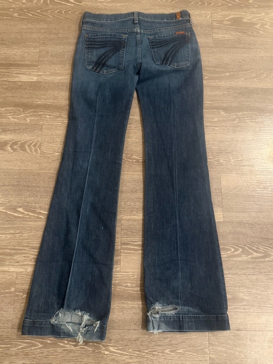 7 For All Mankind Denim - 7 for all mankind y2k denim dojo flare jeans size 27 dark Wash